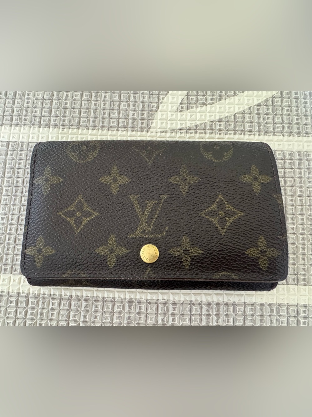 Louis Vuitton Monogram Compact Fold Wallet in Brown and Gold
